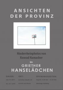 Plakat zur Ausstellung im Griether Hanselädchen