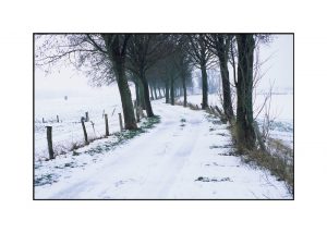 Schnee in Grieth am Rhein